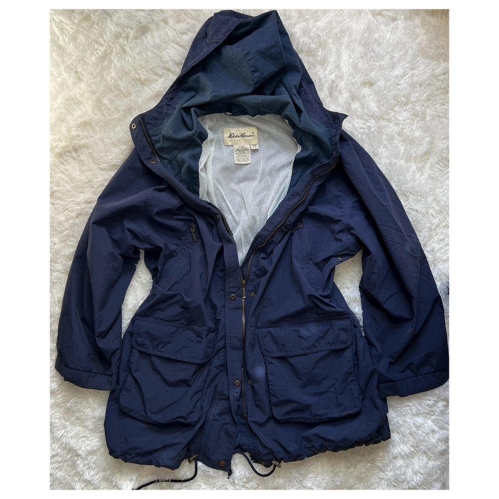 Eddie Bauer Navy Windbreaker Jacket